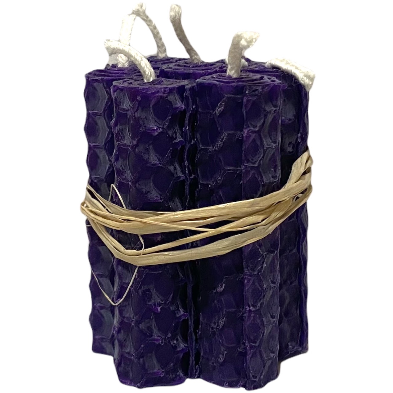 Violet - Beeswax Mini Spell Candles